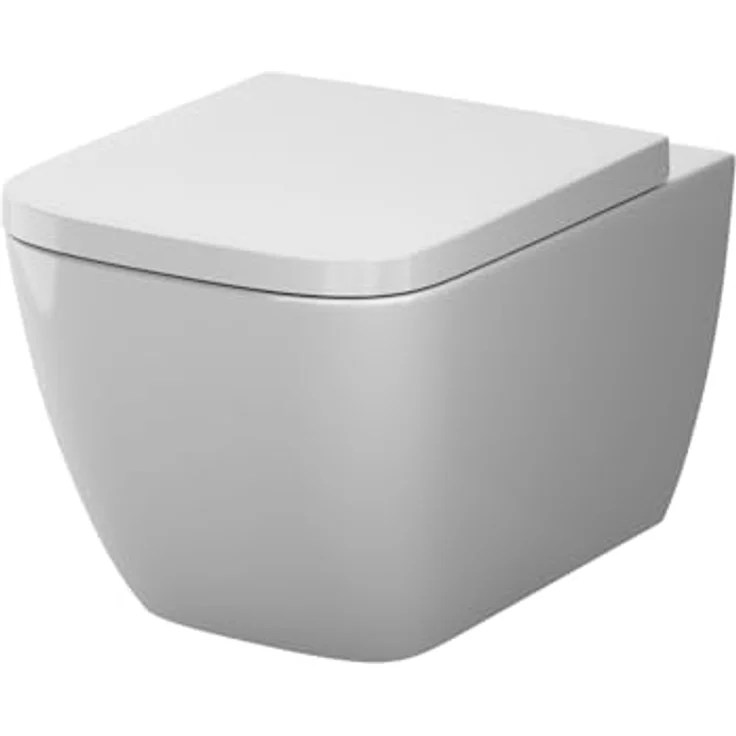 AM.PM CGA1901PSC, Tiefspül-WC wandhängend mit Spülrandlos-Technik und AquaSpin, inklusive Duroplast-Toilettensitz mit Absenkautomatik, weiß – Bild 1