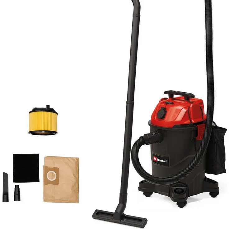 Einhell Nass-Trocken-Sauger TC-VC 1825 A, 1250 W, mit 25 Liter Behälter, Blasfunktion und automatischer Gerätesteckdose