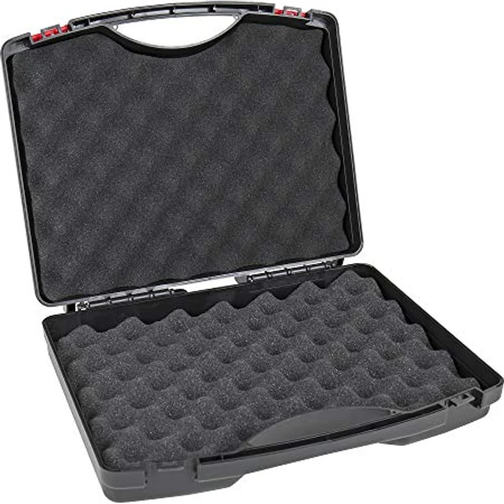 STIER Kunststoffkoffer PP mit Schaumstoffeinlage 400 x 350 x 95mm, stabiler Werkzeugkoffer für sicheren Transport, leer – Bild 5