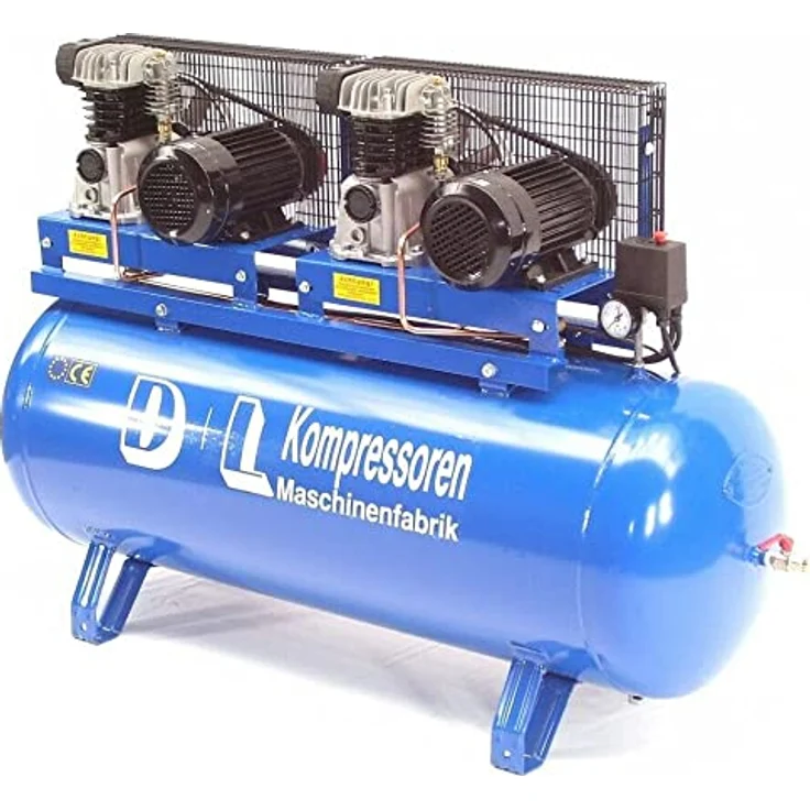 Druckluft Kompressor Duo 1200L 2x600/11/270D 8PS 400V Werkstattkompressor Tandem – Bild 5