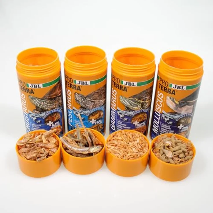 JBL Proterra Turtle MENU, Futtersortiment 250ml (3+1) für Wasser- und Sumpfschildkröten, 1000ml insgesamt – Bild 5