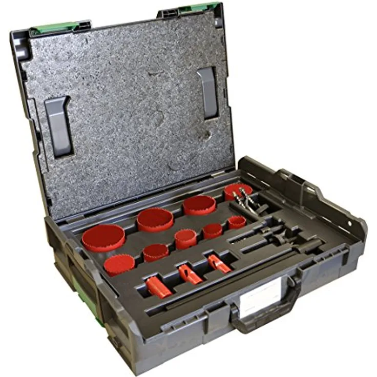 PARCO CLICK Koffer mit RUKO Bi-Metall Lochsägen 17 Teilig