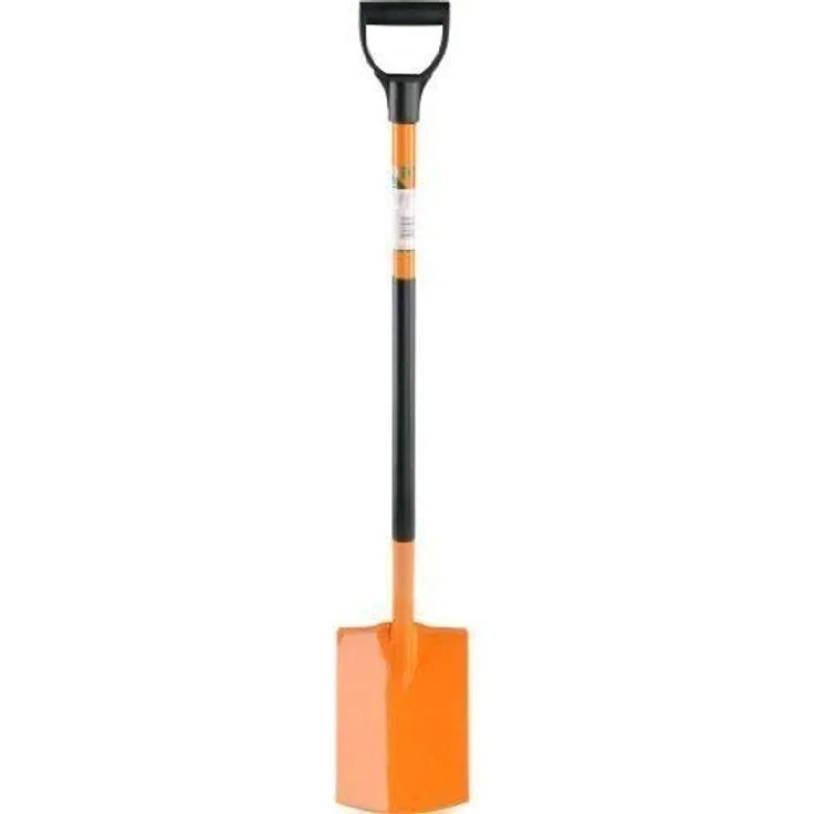 FLO 35809 – Schaufel, Stahl mit ergonomischem Griff, 27 cm Kopfgröße, metallisch, dy-mango