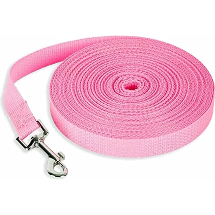 Monkimau Schleppleine für Hunde 5m 10m 15m 20m 30m 50m Lang Nylon Hundeleine Mittelgroße Hunde Trainingsleine Langlaufleine Feldleine Hausleine Hofleine Longe Pferd – Bild 1