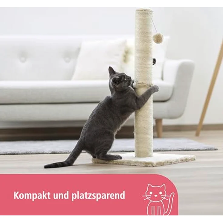 Kerbl Kratzsäule Opal Maxi 78 cm Beige – Bild 2