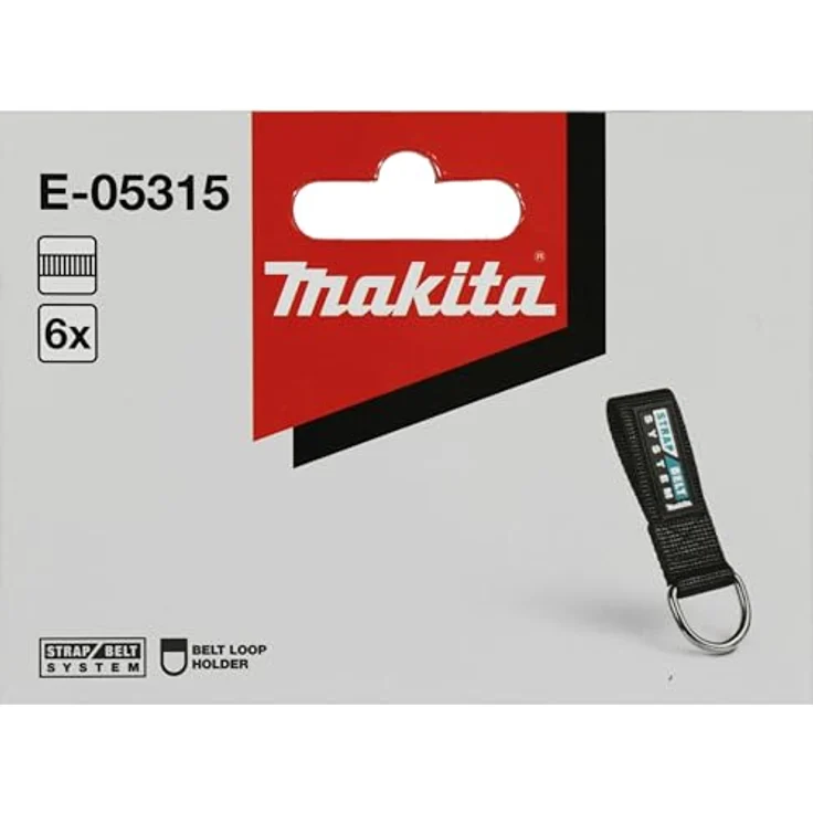 Makita Gürtelschlaufe 6 Stk E-05315 – Bild 2