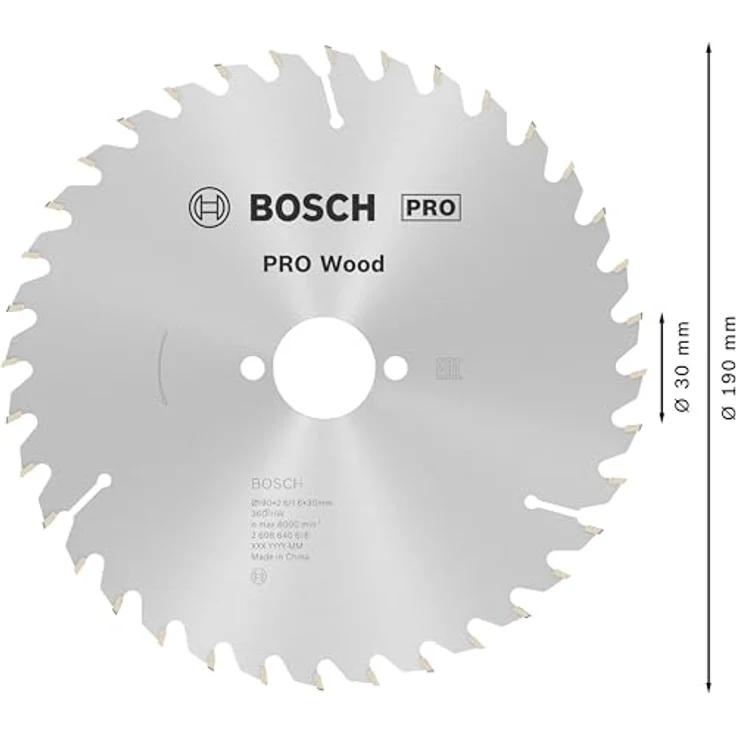 Bosch Professional Kreissägeblatt Optiline Wood (für Holz, 190 x 30 x 2,6 mm, 36 Zähne, Zubehör Kreissäge) – Bild 3