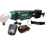 HEADNMORE® Bundle mit PARKSIDE® 20V 1/2 Zoll Akku Winkelschlagschrauber PAWS 20 A1 und Schlüsselanhänger - 2Ah Akku, LED-Arbeitsleuchte, Gürtelclip, Memoryfunktion