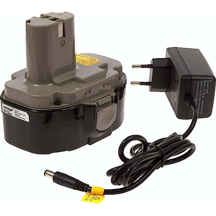 Powery Akku für Makita Radio BMR100, 18V Li-Ion 2000mAh inkl. Ladegerät – Bild 1
