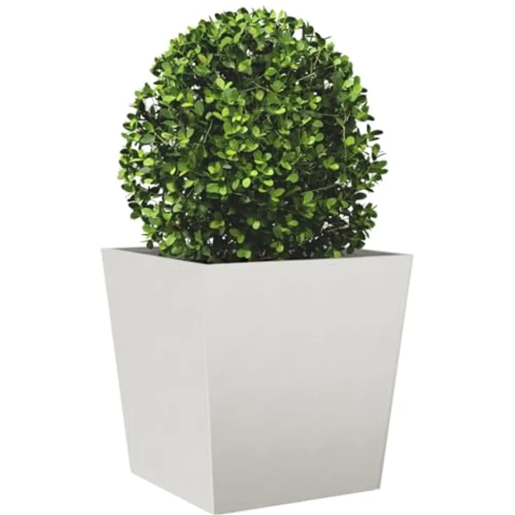 vidaXL Pflanzkübel 50x50x50 cm Edelstahl, rostbeständig und strapazierfähig, für Garten, Balkon und Terrasse – Bild 3