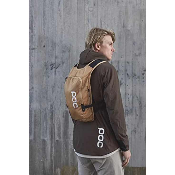 Poc Guardian Air Jacket, Unisex Velojacke mit 4-Wege-Stretch, wind- und wasserabweisend, helmoptimierte Kapuze, braun, Größe M – Bild 4