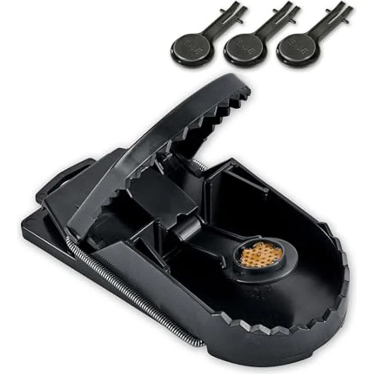 SuperCat Rattenfalle: Effiziente Schlagfalle inkl. giftfreiem Natur-Rattenköder, einsatzbereit, 1er Set – Bild 4