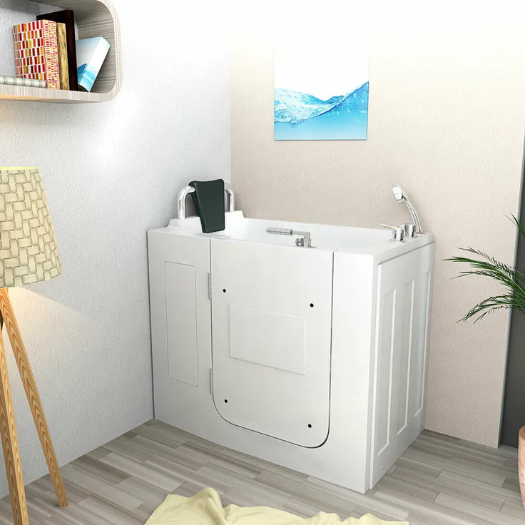 Seniorenwanne Sitzwanne Whirlpool Badewanne Wanne mit Tür S08WP-A