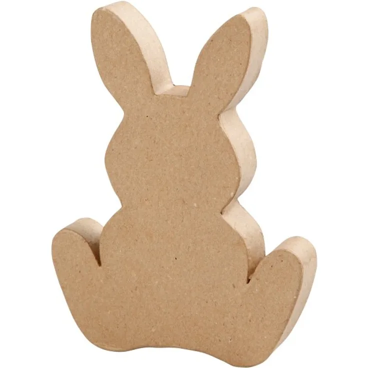 Pappmache Osterhase, 18 cm