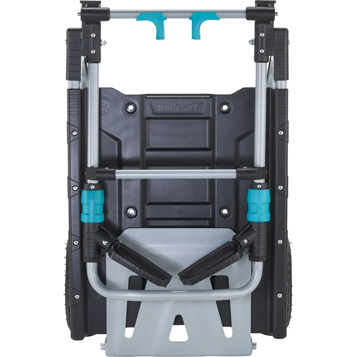 Wolfcraft Transportsystem TS 2500, klappbare 2-in-1-Lösung: Sackkarre und Schubwagen – Bild 3