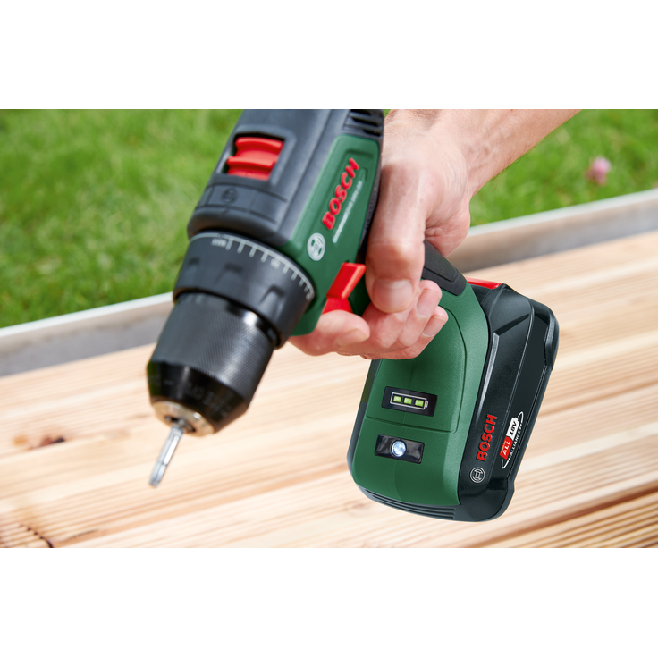 Bosch UniversalDrill 18V-60 06039D7001 Power for All 18V Akku-Bohrschrauber 1 x 2 Ah mit Akku mit Ladegerät mit Tragekoffer – Bild 5
