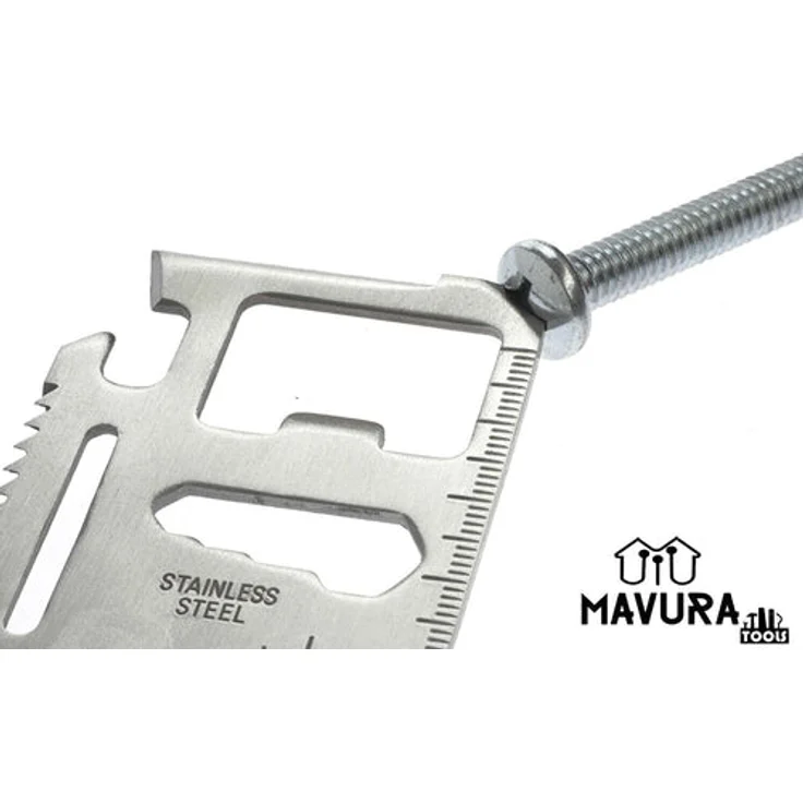 TOOLCARD Multitool Kreditkarte Messer Säge Öffner Scheckkarte Werkzeug 14in1 - Preisvergleich – Bild 3