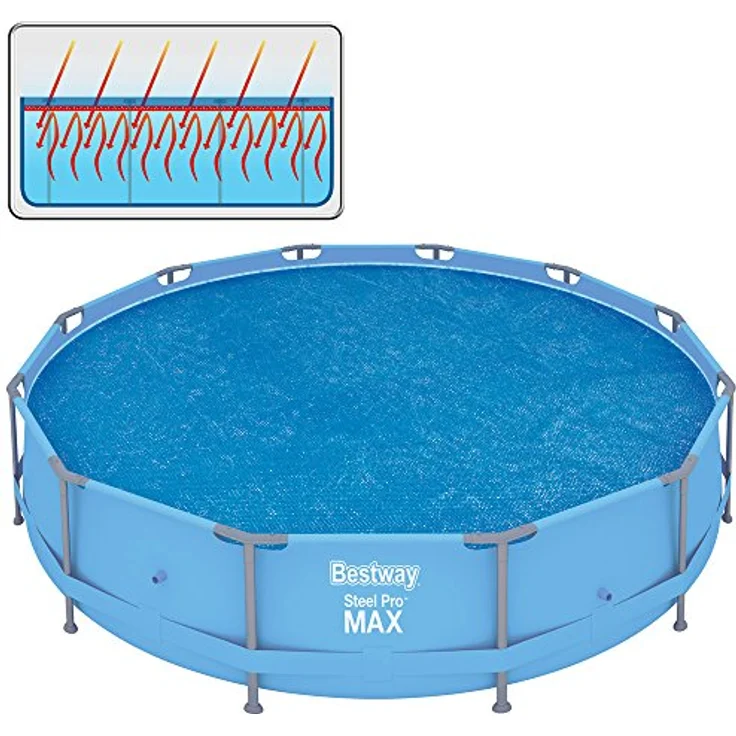 Bestway Ø 356 cm Solarabdeckplane, für Frame Pool Ø 366 cm – Bild 5