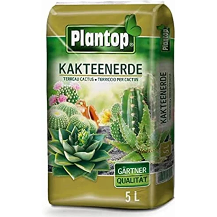 Plantop Kakteenerde, Spezialerde mit Tonmineralien und hohem Quarzsandanteil, 5 l – Bild 2