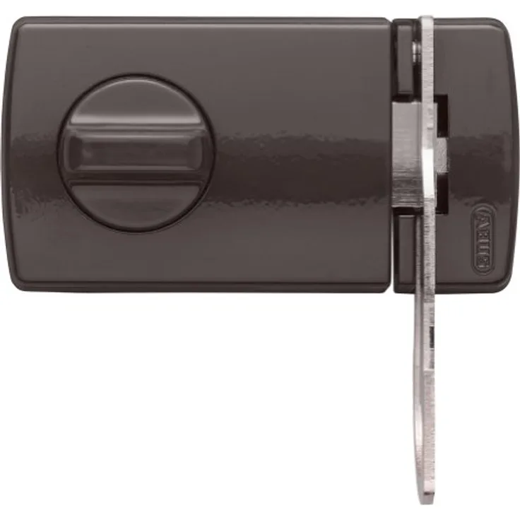 ABUS Tür-Zusatzschloss 2130, mit Drehknauf und stabilem Riegel, braun, 56034