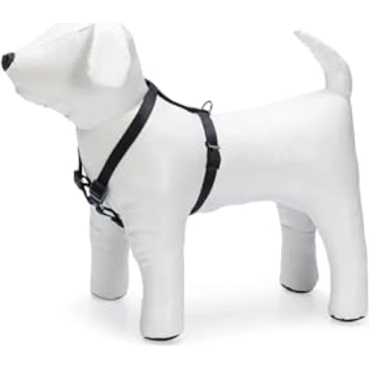 Karlie Art Sportiv Basic, Hundegeschirr aus robustem Nylon, stufenlos verstellbar, Schwarz, 25-40x1 cm – Bild 2