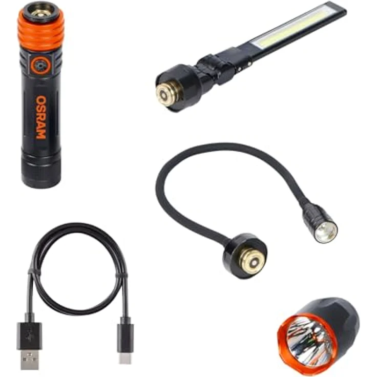 Osram LEDinspect 3-IN-1 Inspection Light KIT LEDIL417, Inspektionslampe mit flexiblem Schwanenhals, vier Beleuchtungsmodi und magnetischem Griffsockel – Bild 5