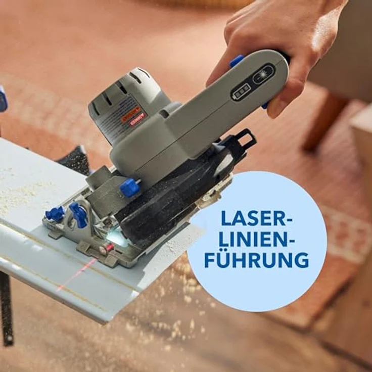 DREMEL Akku-Handkreissäge mit Laserführung, Parallelanschlag und Absaugvorrichtung – Bild 5