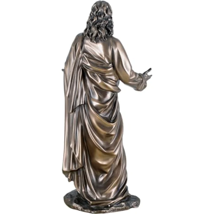 Jesus als Prediger bronzierte Figur Christentum Kreuz Dekoration – Bild 6