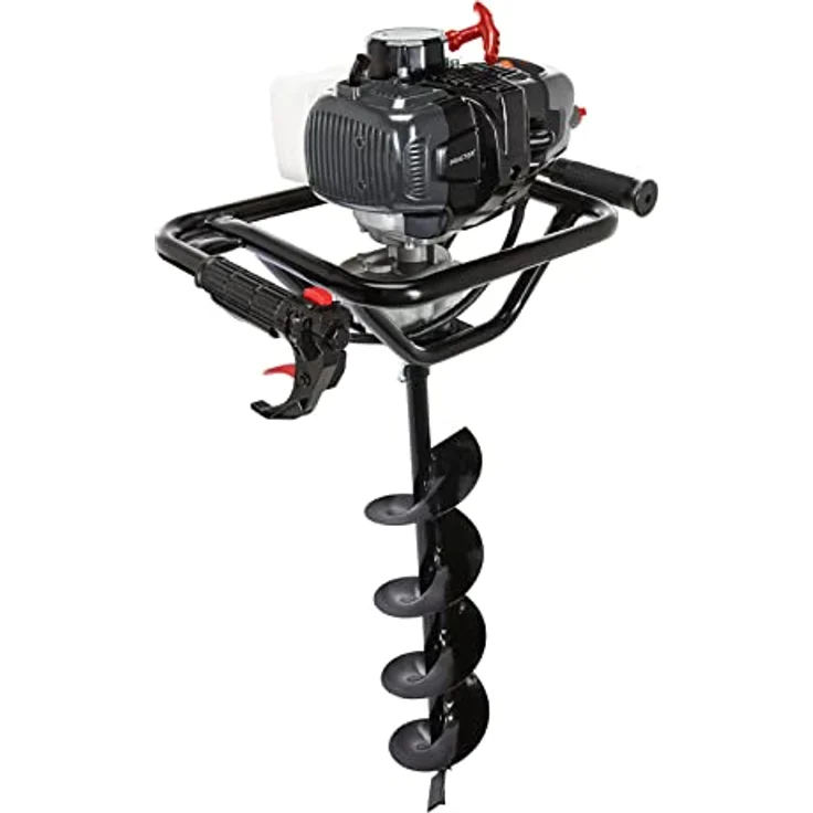 Practixx Benzin Erdbohrer PX-EB-52, 2-Takt Motor mit 1,97 PS, Bohrerlänge 800mm, inkl. Ø 100, 150, 200mm Bohrer, handlich mit 2 Griffen – Bild 3