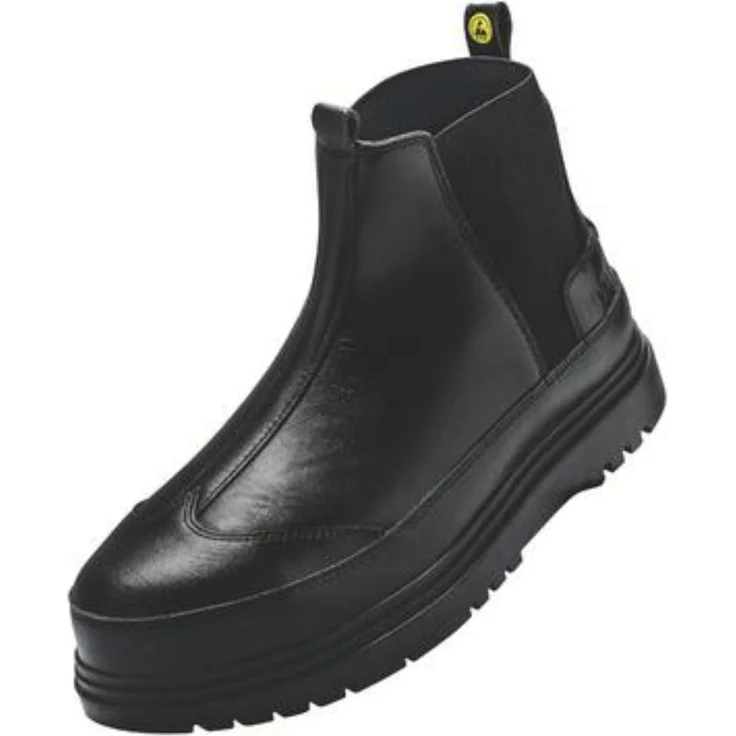 Uvex 1 x-cite Damen-Chelseastiefel, Sicherheitsstiefel S3L, Weite 10, schwarz, Größe 37