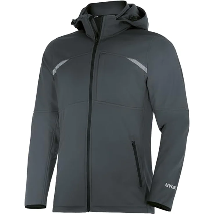 Uvex suXXeed craft 7322 Softshelljacke, Regular Fit, anthrazit, Gr. S mit ergonomischer Passform und hohem Tragekomfort – Bild 1