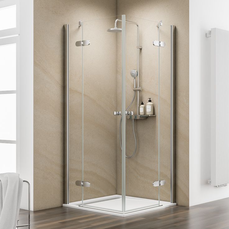 Schulte Eckdusche 'MasterClass' teilgerahmt, Chromoptik, 90 x 200 x 90 cm