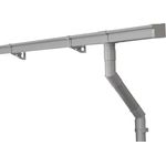 INEFA Dachrinnen Set Gartenhaus, Carport, Terrasse, NW 83 Kastenrinne 3m Grau 1 Dachseite, Regenrinne PVC für Pultdach, Made in Germany