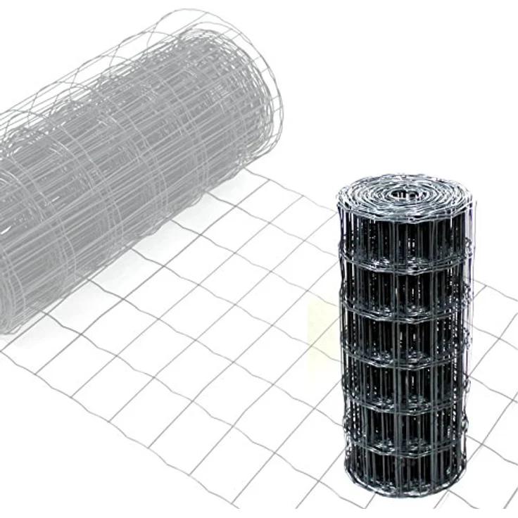 Gartenzaun Maschendraht 0,6x10m Zaun Gitterzaun Schweißgitter Wildzaun RAL7016 – Bild 2