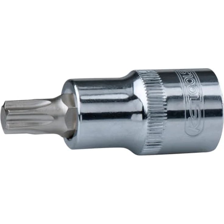 KS Tools Torx-Bit CHROMEplus, 1/2" Stecknuss T30, vernickelter Chrom Vanadium Einsatz, hochglanz verchromt, DIN 3120/ISO 1174 – Bild 2
