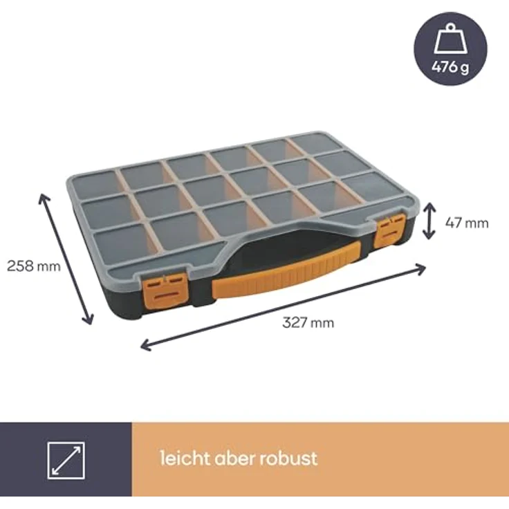 PEREL - OMR13 Aufbewahrungsbox - Organizer, 326x257x48 mm – Bild 8