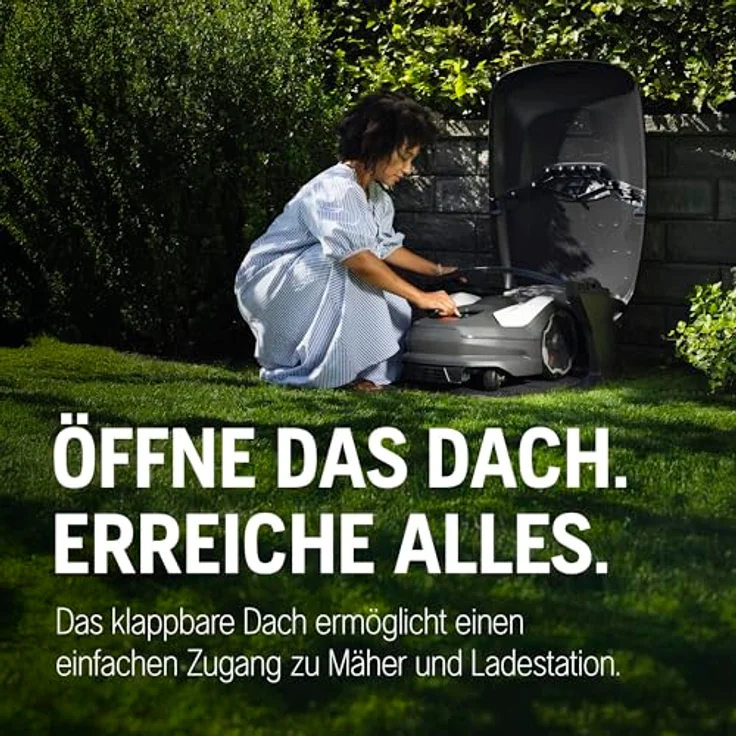 Husqvarna Mähroboter-Garage Automower Garage S, Klappbares Dach, wetterfest, für BW/P10 und R6V – Bild 4