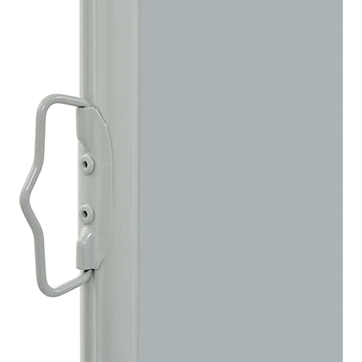 vidaXL Seitenmarkise Ausziehbar UV- und Wasserbeständig Sonnenschutz Sichtschutz Windschutz Seitenrollo Markise Balkon Garten Terrasse 80x300cm Grau – Bild 4