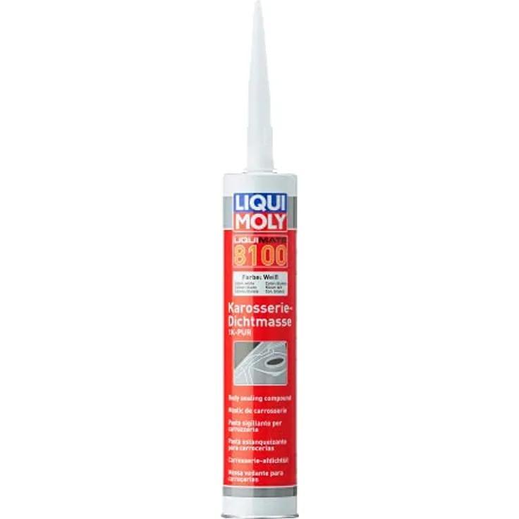 Liqui Moly Liquimate Karosseriedichtstoff 8100, 1K-PUR Montagekleber, weiß, 300 ml, überlackierbar und pastös