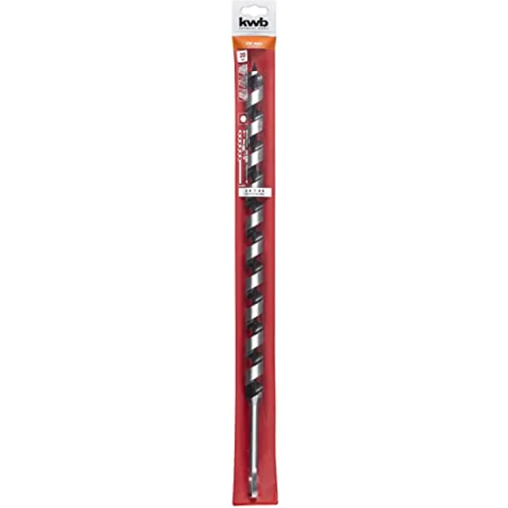 kwb Schlangenbohrer Ø 20 mm, 460 mm lang, CV-Stahl mit Sechskant Aufnahmeschaft, schwarz, für präzise Bohrungen in Holz – Bild 1