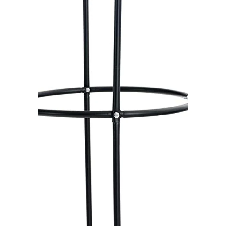 CLP Rosensäule Romantika V2 aus Metall | Witterungsbeständige freistehende Ranksäule | Durchmesser: 38 cm | Höhe: 190 cm, Farbe:schwarz, Größe:1 Stück – Bild 4