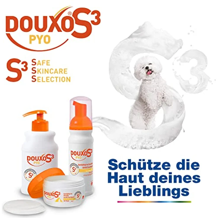 Ceva Tiergesundheit GmbH Douxo S3 Pyo Pads, 30 Stück, antiseptische Baumwoll-Pads zur Fellpflege bei Dermatitis für Hunde und Katzen – Bild 6