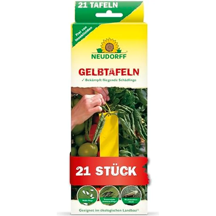 Neudorff Gelbtafeln (kleinformatig) 7,50 x 20 cm – Bild 2