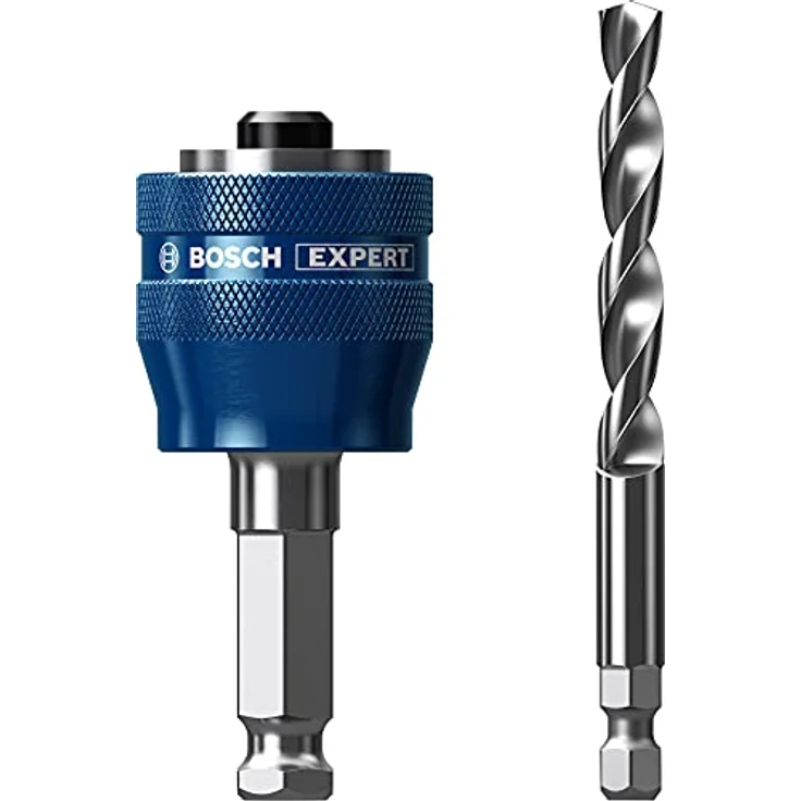 Bosch EXPERT Power Change Plus Lochsäge-Systemadapter mit HSS-G-Bohrer, 7,15 mm, 2-tlg. Set für Metall und Kunststoff – Bild 1