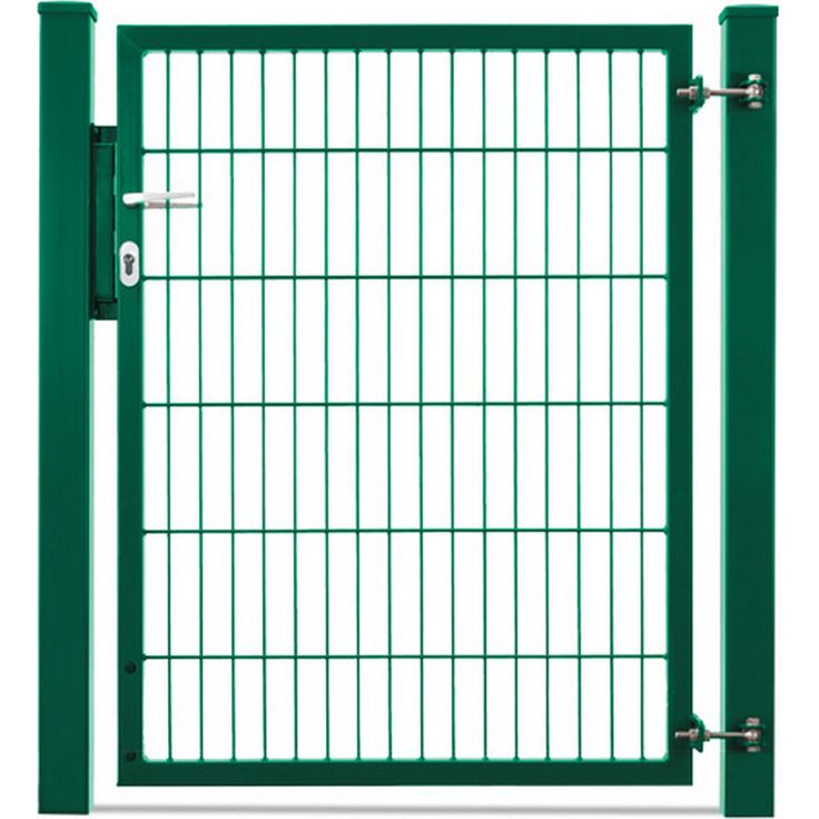 deutsche zauntechnik Flügeltor 'Vario Compact', robustes Drehflügeltor moosgrün, 100 x 120 cm, feuerverzinkt und pulverbeschichtet