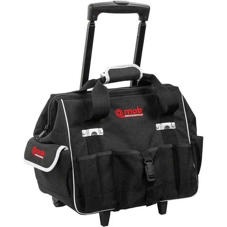 Peddinghaus Werkzeugtasche Textiltasche Wheeler, Extrabreite Räder, Nylon-Gewebe, 44 l Volumen, 68 kg Tragfähigkeit
