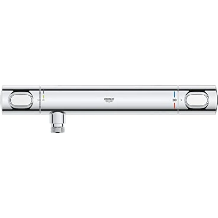 GROHE Precision Flow - Thermostat- Brausearmatur (wassersparend, langlebige Oberfläche, Wandmontage), chrom, 34799000 – Bild 2