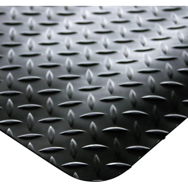 COBA Europe Arbeitsplatzmatte Deckplate, Schwarz, 1.2m x 15mm, Meterware