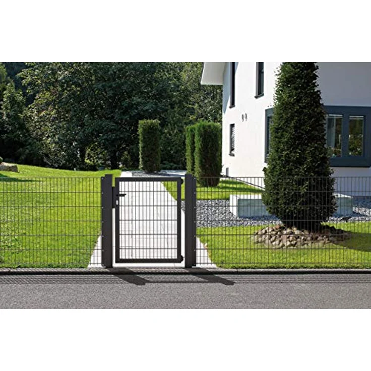 Alberts Holzverbinder Accessoireset Flexo Plus für Einzelpforten, thermisch verzinkter Stahl mit anthraziter Kunststoffbeschichtung RAL 7016, 1 Stück – Bild 2