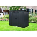 Floraworld Gartenhaus, BxT: 238.00x174.00 cm, zeitloses Design, stabil und wetterfest, grau